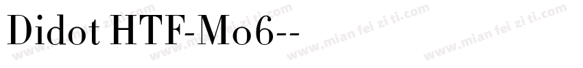 Didot HTF-M06-字体转换